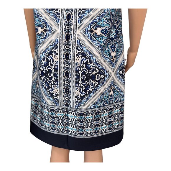 Tiana B Womens SZ 16-Multicolored Sheath Knee Length Dress-Cap Sleeve-Stretch - Picture 9 of 16